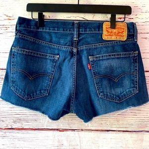Upcycled Levi's 513 Cut Off Jean Shorts Size 12